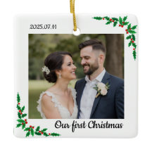 Adorno de Navidad personalizado para parejas en su