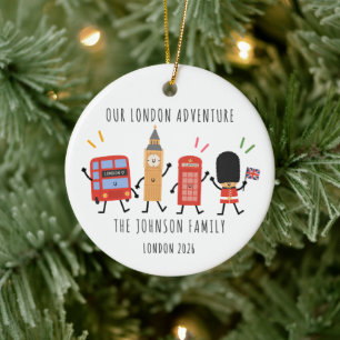 Cerámica Adorno de Navidad personalizado para viaje familia