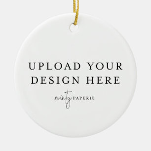 Cerámica Adorno de Navidad Personalizado - Sube tu Foto