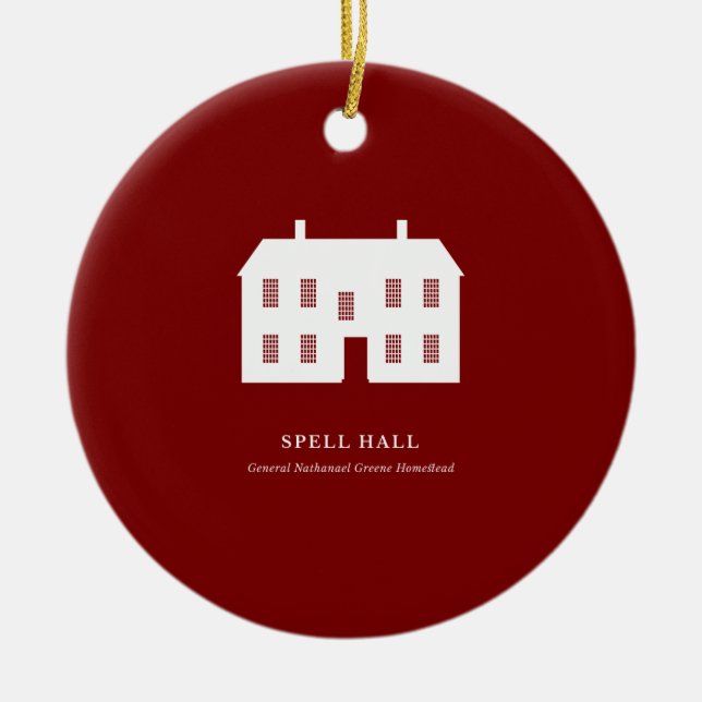 Cerámica Adorno de Navidad — Spell Hall (Frente)