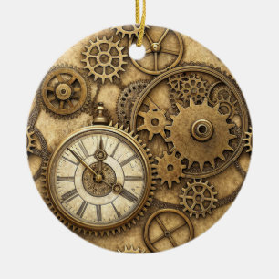 Cerámica Adorno de Navidad Steampunk