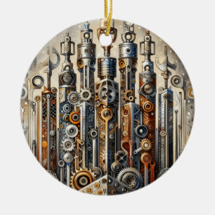 Cerámica Adorno de Navidad Steampunk