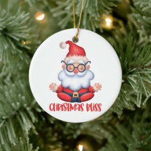 Cerámica Adorno de Navidad Zen Santa