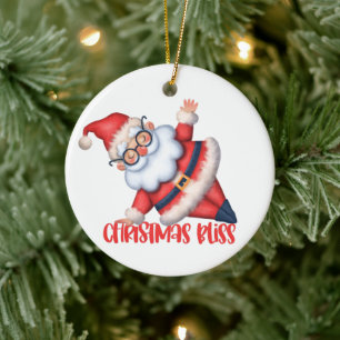 Cerámica Adorno de Navidad Zen Santa