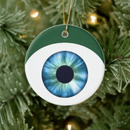 Cerámica Adorno de ojo azul para árbol de Navidad