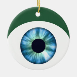 Cerámica Adorno de ojo azul para árbol de Navidad