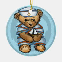 Adorno de oso Teddy marinero