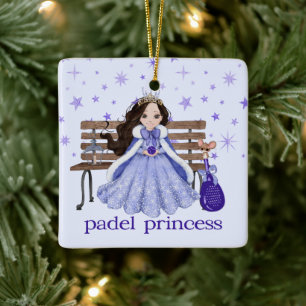 Cerámica ADORNO DE PADEL – PRINCESA DE PADEL ADORABLE en AZ