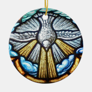 Cerámica Adorno de paloma de vitral