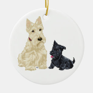 Cerámica Adorno de perro Scottie