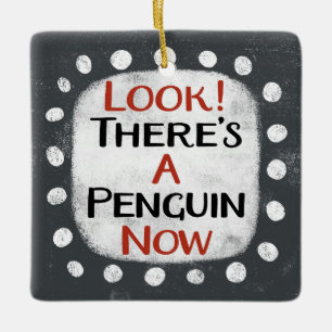 Cerámica Adorno de Pingüino Ahora