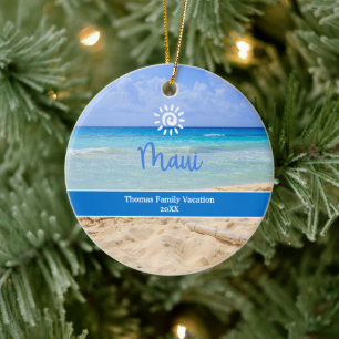 Cerámica Adorno de playa personalizado Maui