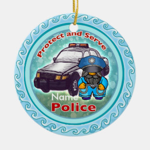 Cerámica Adorno de policía pequeño