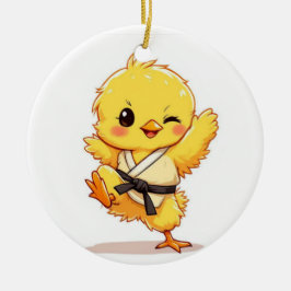 Cerámica Adorno de Pollo de Karate