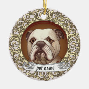 Cerámica adorno de recuerdo amoroso de Bulldog
