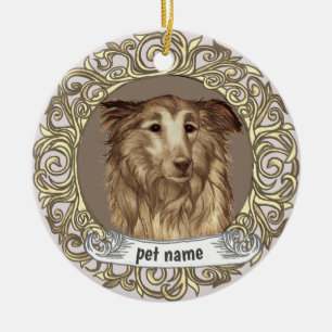 Cerámica Adorno de recuerdo amoroso de Collie