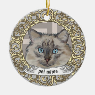 Cerámica Adorno de recuerdo amoroso de gato Ragdoll