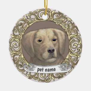Cerámica adorno de recuerdo amoroso de Golden Retriever