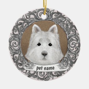 Cerámica Adorno de recuerdo amoroso de perro Westie
