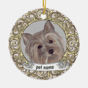 Cerámica Adorno de recuerdo amoroso de Yorkie