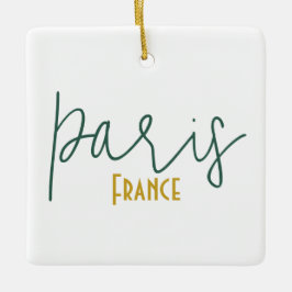 Cerámica Adorno de recuerdo de París, Francia
