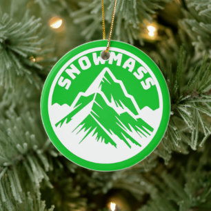 Cerámica Adorno de recuerdo de Ski Snowmass