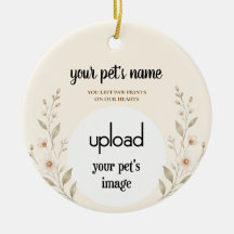 Adorno de recuerdo para mascotas con carga de foto