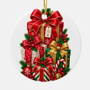 Cerámica Adorno de regalos de Navidad