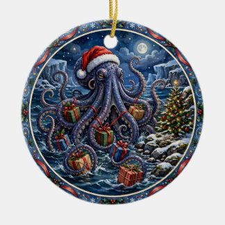 Cerámica Adorno de regalos de Navidad Kraken