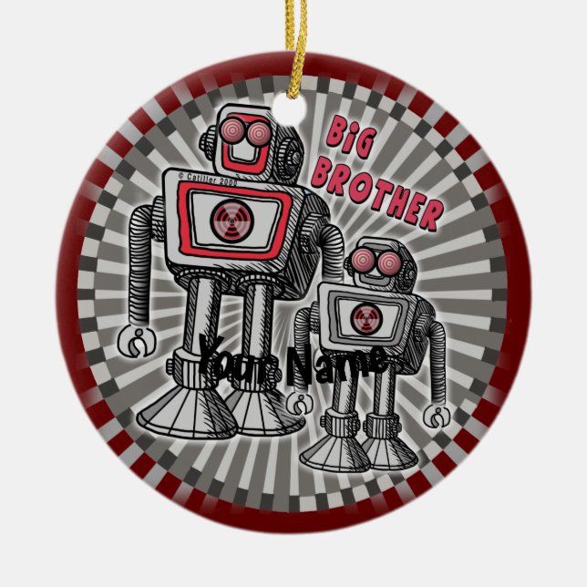 Cerámica Adorno de Robot Big Brother  (Frente)
