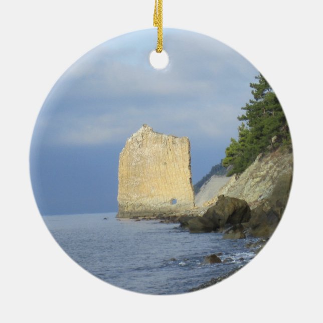 Cerámica Adorno de roca de vela (Atrás)