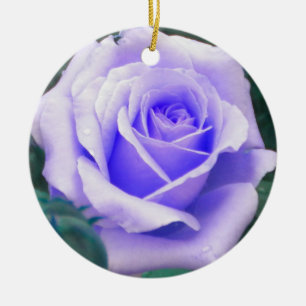 Cerámica Adorno de Rosa Lavanda Pálida