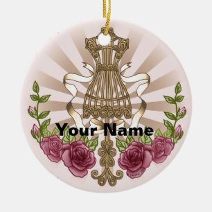 Cerámica Adorno de rosas de maniquí