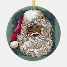 Adorno de Santa navidad negro