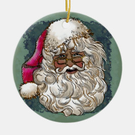 Cerámica Adorno de Santa navidad negro
