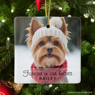 Cerámica Adorno de simpatía con foto de perro adorable