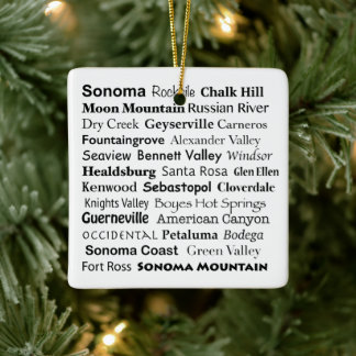 Cerámica Adorno de Sonoma y Napa