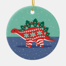 Adorno de Stegosaurus con Luces de Acebo Encendida