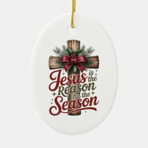 Cerámica Adorno de temporada de Jesús razón