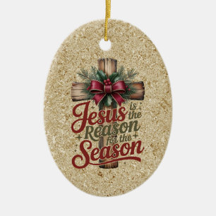 Cerámica Adorno de temporada de Jesús razón