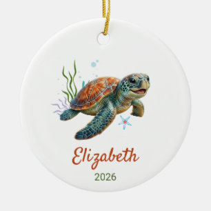 Cerámica Adorno de Tortuga,Animales Marinos,Regalo Para Nie