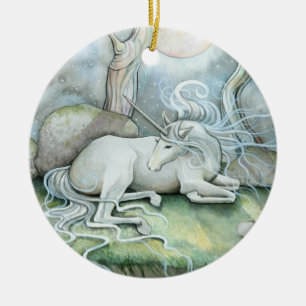 Cerámica Adorno de Unicornio Lugar de Paz