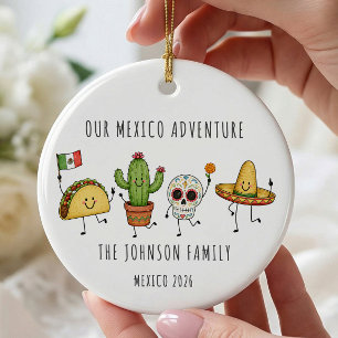 Cerámica Adorno de Vacaciones Personalizadas en México para