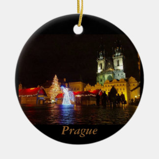 Cerámica Adorno de viaje para noche de Navidad en Praga