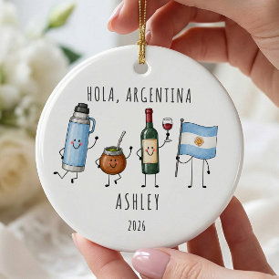 Cerámica Adorno de viaje personalizado a Argentina