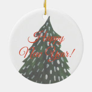Cerámica Adorno decorativo de Feliz Año Nuevo
