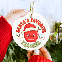 Adorno divertido de Navidad del profesor favorito