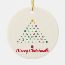 Adorno divertido de Navidad para profesor de matem