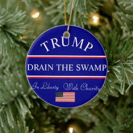 Cerámica Adorno Drain the Swamp de Trump