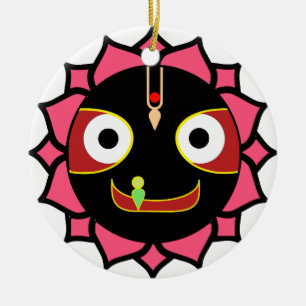 Cerámica Adorno indio de Krishna de la diversión